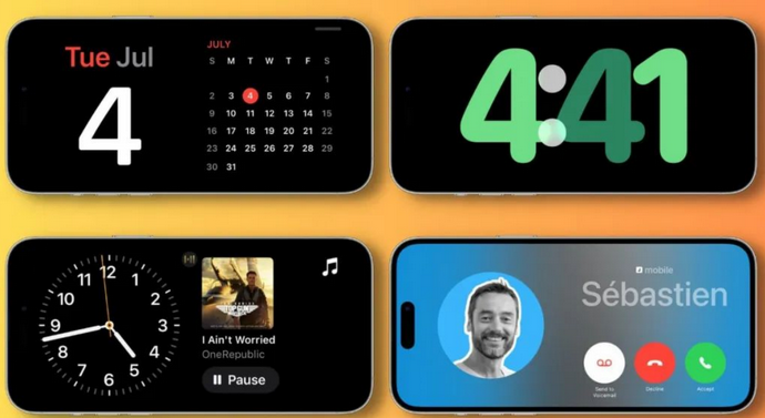 高州苹果手机维修分享iOS17横屏充电待机显示有什么好处 