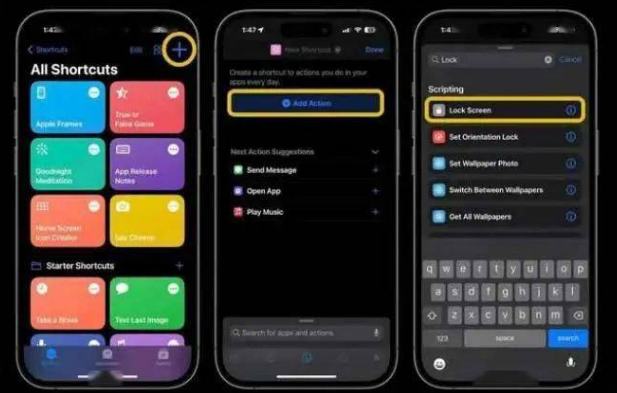 高州苹果14锁屏维修店分享iPhone14升级iOS16.4后如何创建锁屏快捷方式 