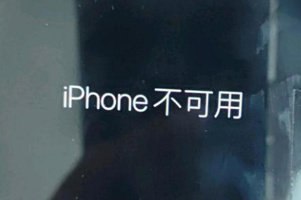 高州苹果服务网点分享锁屏界面显示“iPhone 不可用”如何解决 